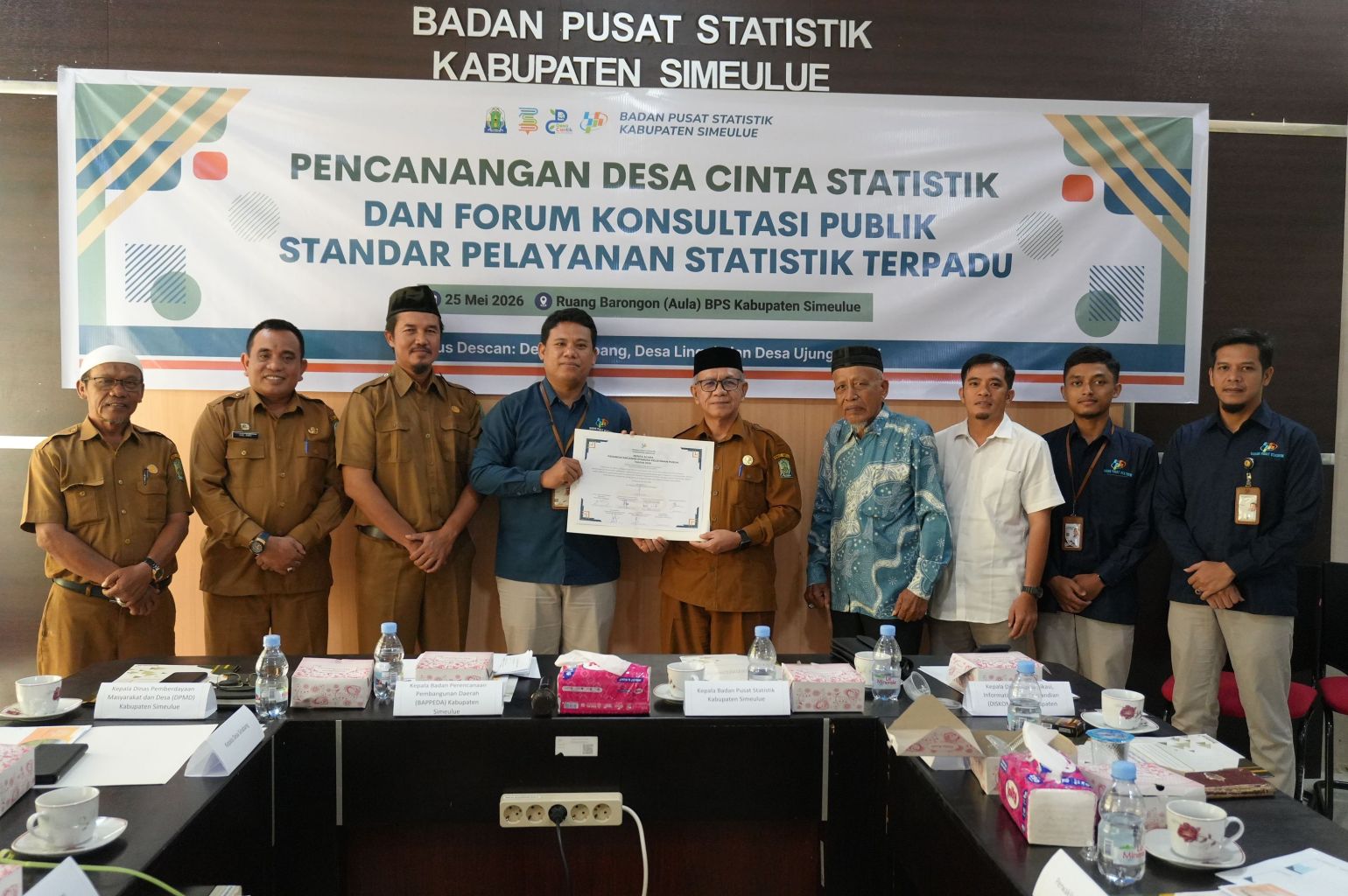 BPS Simeulue Canangkan "Desa Cantik", Dorong Data Akurat Sampai ke Dusun